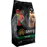Сухой корм для собак малых пород Сейвори Savory со свежим мясом ягненка, 1 кг