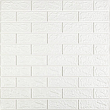 Самоклеюча 3D панель під однотонну цеглу 700x770 мм (різних відтінків), товщина 2-3 мм, фото 2