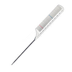 Гребінець для волосся з металевим шпикулем і розміткою Y.S. Park, 225 мм (YS-GT12 White)