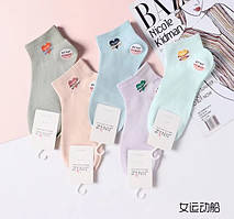 Шкарпетки жіночі короткі JINIZ Серце Мікс