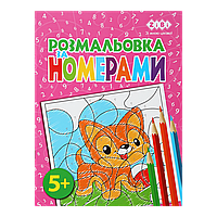 /Розмальовка ПЗ НОМЕРАМ РОЗОВАНЕ 12 сторінок KIDS LINE