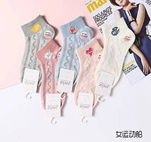 Шкарпетки жіночі короткі JINIZ Ажурні Мікс