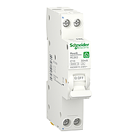 Диференційний автомат 1мод 1Р+N 10А 30mА 6kA C Resi9 Schneider Electric А R9D88610