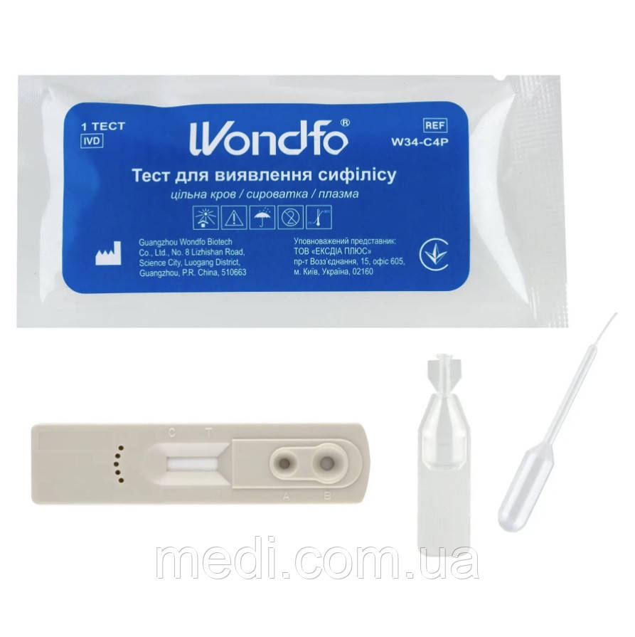 Тест на сифіліс (ТР) WONDFO W34-C4P 1 од.