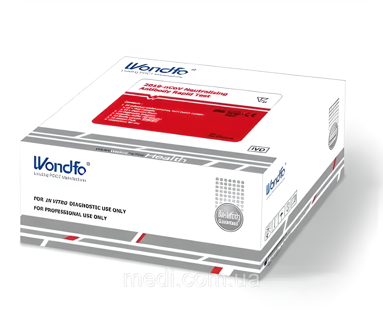 Тести на антиген Ag коронавірусу SARS-COV-2 COVID-19 WONDFO W196 1 упаковка