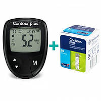 Комплект глюкометр Contour Plus (Контур Плюс), і 50 смужок