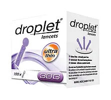 Ланцет медичний Droplet (Дроплет) 30G, 100 од.