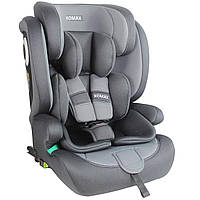 Детское кресло XOMAX LM238 с Isofix I 9-36 кг, 15 месяцев 12 лет, группа 1/2/3 серый Германия