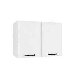 Навісна дводверна шафа для кухні з ЛДСП, навісна закрита кухонна шафа з дверима з матового МДФ