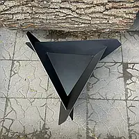 Садовый мангал кострище для дома трехугольный из металла 3 мм, Декоративный очаг