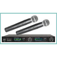 Радіосистема на 2 ручні кардіоїдні бездротові мікрофони комплект динамічних вокальних мікрофонів Shure BIN