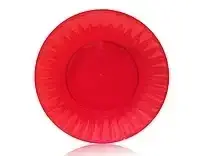 Стекловидная тарелка 205 мм для второго блюда красная (10 шт) стеклопластиковая