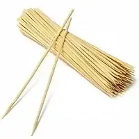 Бамбуковые Палочки для шашлыка (100шт) 25см 2.5mm (1 пач) шампура шпажки деревянные для еды и закусок