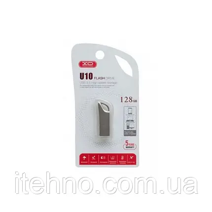 USB флеш XO U10 128GB Metal, фото 1