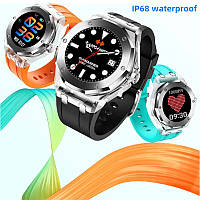 Розумний годинник із силіконовим ремінцем Hoco водонепроникний круглий смарт-годинник із кольоровим екраном