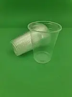 Стакан одноразовый пластиковый 200 мл (100 шт) стаканчики прозрачные пластик для кулера, напитков