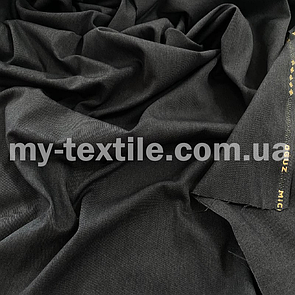 Костюмна тканина принт Туреччина Однотонна Темно сірий