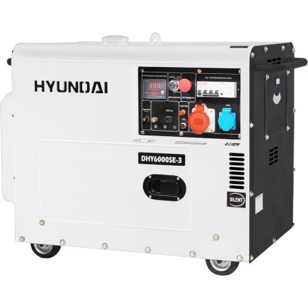 Генератор HYUNDAI DHY 6000SE-3 (5.5 кВт, 10 л. с., дизель, стартер)