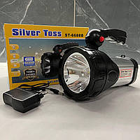 Мощный светодиодный фонарь Silver Toss с LED лампами, Переносной аккумуляторный фонарь для кемпинга и не тольк