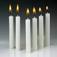 Свеча хозяйственная (1шт) 30 см, Ф 2 см, вес 90г свеча парафиновая столовая белая цилиндрическая для дома