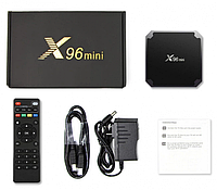 ТВ-приставка X96 mini (2/16 ГБ) 4-ядерная на Android, Тv box 2/16 Smart tv box андроид BIN