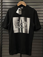 Брендовая мужская футболка Armani Армани черная