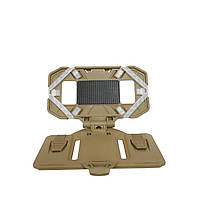 Откидной чехол-держатель под смартфон тактический универсальный Kiborg 17,15х8,89 см Койот CS, код: 8372384