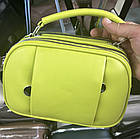 Сумочка жіноча крос-боді 24*15 см на три відділення зі штучної шкіри у різних кольорах Liza, фото 2