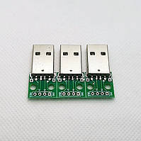 Роз'єм USB 2.0 (тато) 4pin без ізоляції