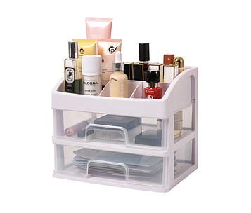 Двоярусний органайзер для косметики та аксесуарів / Підставка для косметики на два яруси / Підставка для косметики
