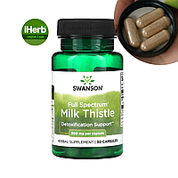 Swanson, Full Spectrum Milk Thistle, Экстракт расторопши, полный спектр, 500 мг, 30 капсул