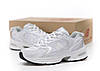 Жіночі кросівки New Balance 530 All White Gray  (Білі) Взуття Нью Беланс 530 текстиль сітка демисезон повсякденні, фото 3