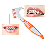 Щітка для зубних протезів, кап та брекетів Paro® denture brush, фото 3