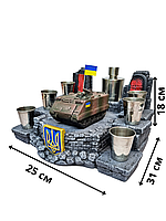 Подставка под алкогольные напитки из гипса настольные мини бары танк "М113" №2 Shop UA