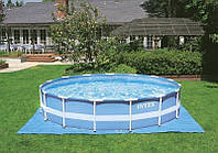 Летний бассейн каркасный пластиковый Intex 26720 на садовый участок 427х107см с полным комплектом