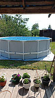 Каркасный бассейн для дома Intex 26720 427*107см с картриджным фильтром, лестницей и тентом уличный