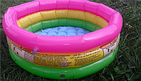 Детский бассейн надувной Intex 57107 для дома Радуга 61*22 см, цветной Интекс бассейн