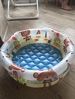 Прочный надувной детский бассейн Intex 57106 61*22см для дома, качественный мягкий бассейн