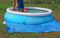 Детский бассейн надувной Intex Easy Set 28101 183*51см для дома, мягкий летний бассейн интекс