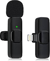 Микрофон ULEMONDEE беспроводной Bluetooth для записи YouTube Streaming/Vlog шумоподавление