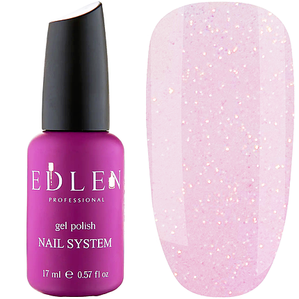 Каучукова база EDLEN Professional Cover Base OPAL №10, 17 мл молочно-рожева із золотистим опалом, фото 1