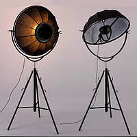 Підлоговий світильник loft (торшер) [ Lamp Photographer Black Construction ]