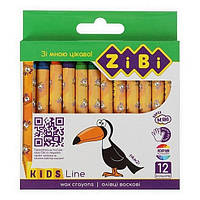 Олівці воскові ZiBi 12 кольорів
