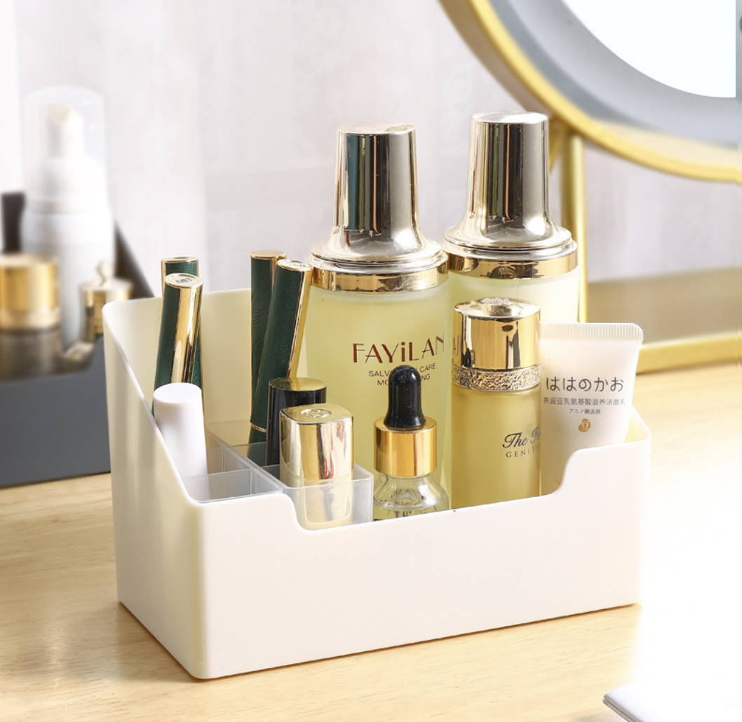 Косметичний органайзер / Пластиковий органайзер для косметики / Підставка для косметики і пензликів, фото 1