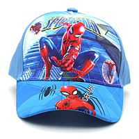 Детская кепка для мальчика Спайдемен Spidermen р.50-54 голубая