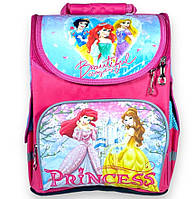 Рюкзак школьный каркасный для девочки 1, 2 класс Ранец первоклассницы Принцессы