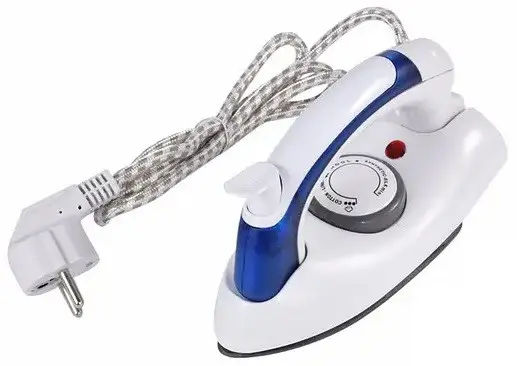 Складна дорожня міні праска IR-2508 700W (Біла з синім)