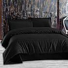 Комплект постільної білизни сатин Altinbasak полуторний розмір Always Siyah