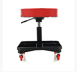 Стілець для автосервісу підкатний 136 кг Kraft&Dele KD376 Табурет на колесах для майстерні, фото 2