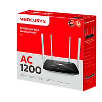 Роутер Mercusys AC12 , AC1200, 2.4+5 ГГц, 2X2 MIMO, v.3.0